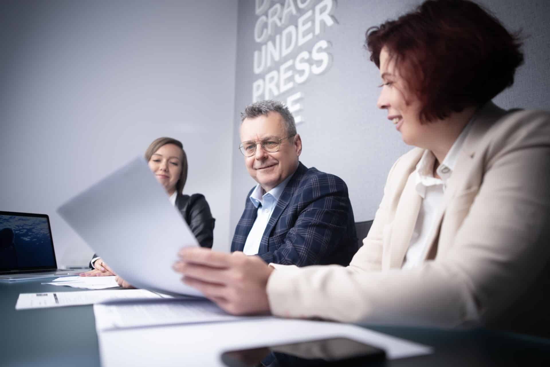 Zespół Staniszewska Finanse omawia potrzeby firmy